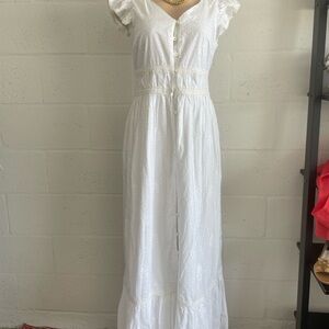 Elegant White Rachel Zoe  Maxi Dress